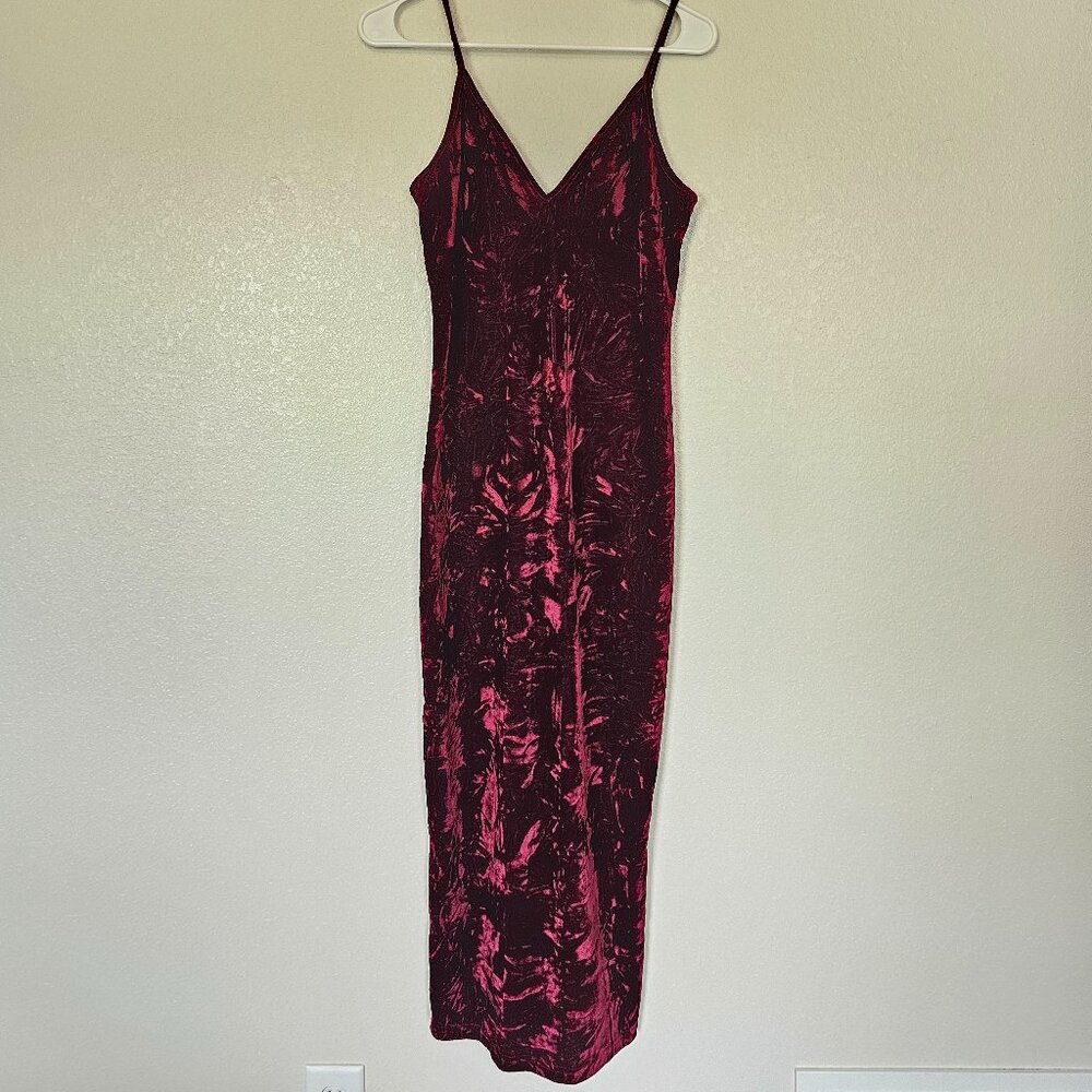 Velvet bodycon dress